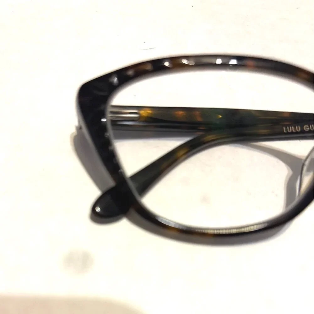 Lulu Guinness Tortoise Shell Cat-Eye Glasses Frame Only LG 94 Chic Wear Stylish